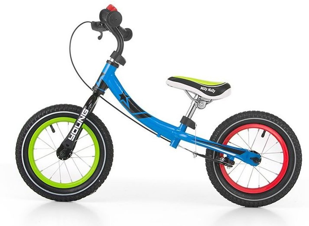 Milly Mally Loopfiets Young - Loopfiets - Jongens en meisjes - Multicolor - 12 Inch