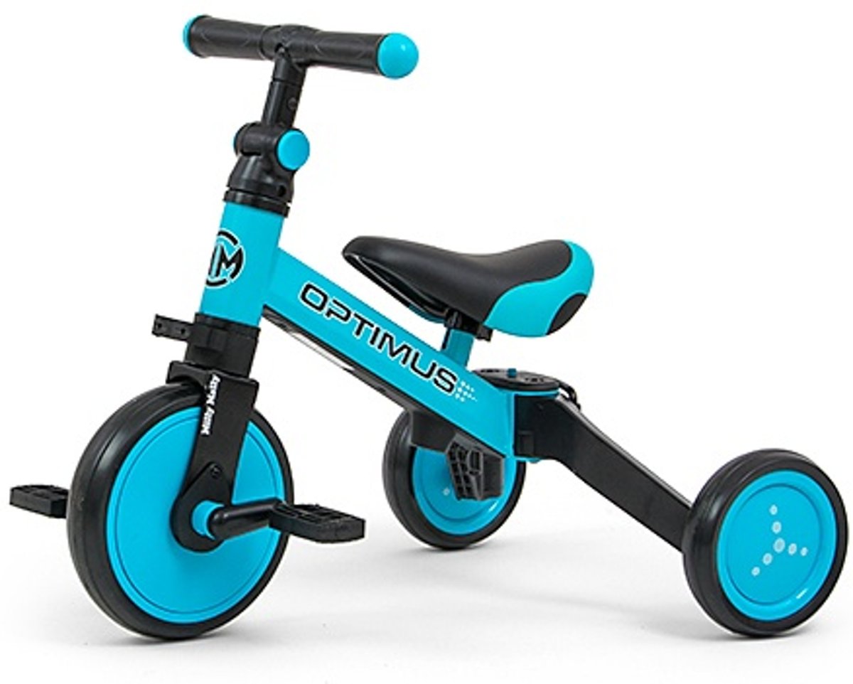 Milly Mally Optimus 3-in-1 - Loopfiets - Jongens en meisjes - Blauw