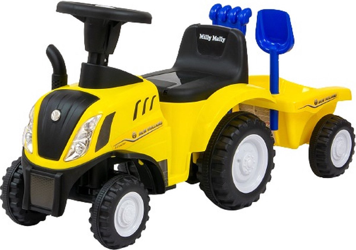 Milly Mally Tractor Ride On New Holland T7 Geel 56 Cm 4-delig