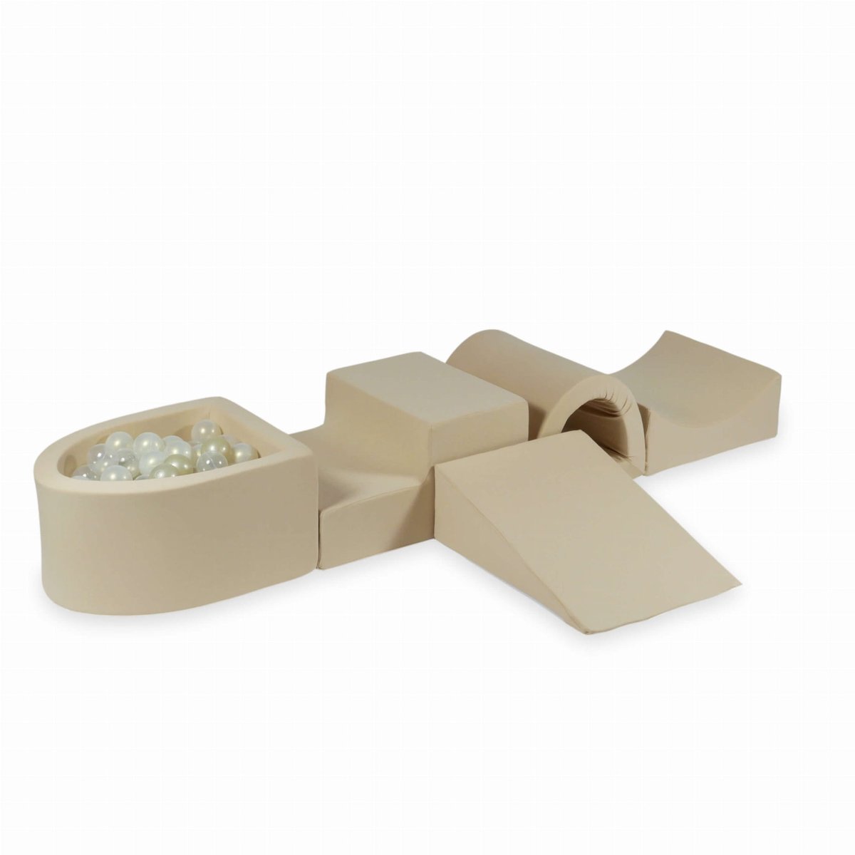 Foam speelset met brug en met microballenbad