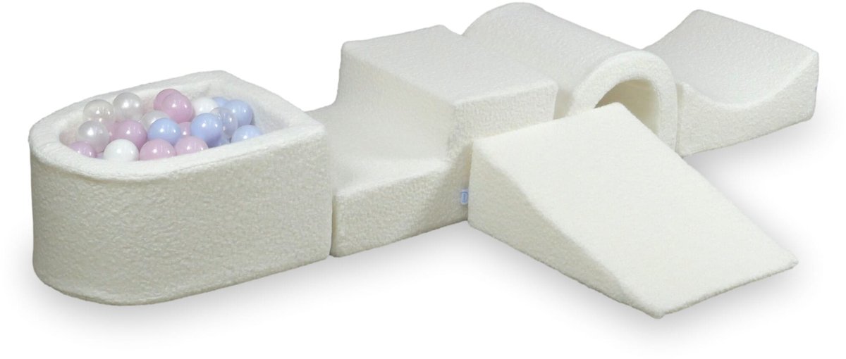 Foam speelset met brug en met microballenbad