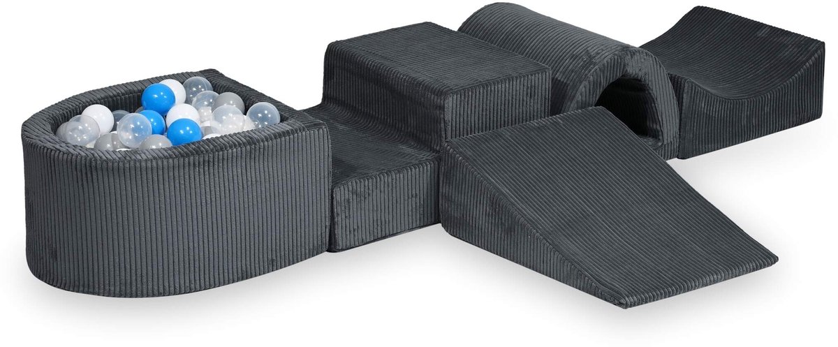 Foam speelset met brug en met microballenbad Corduroy