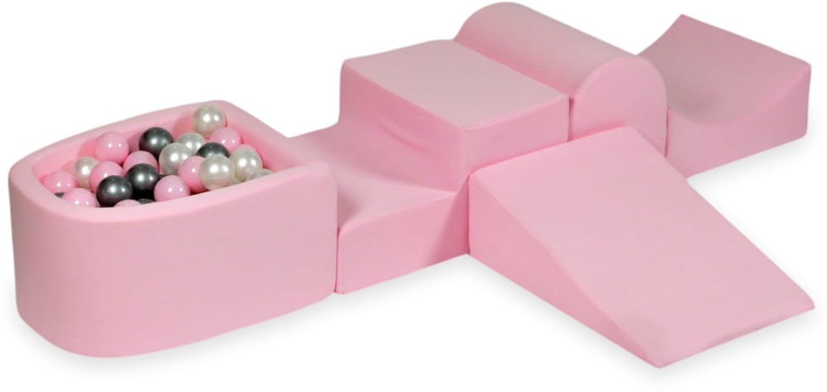 Foam speelset met heuvel en met microballenbad