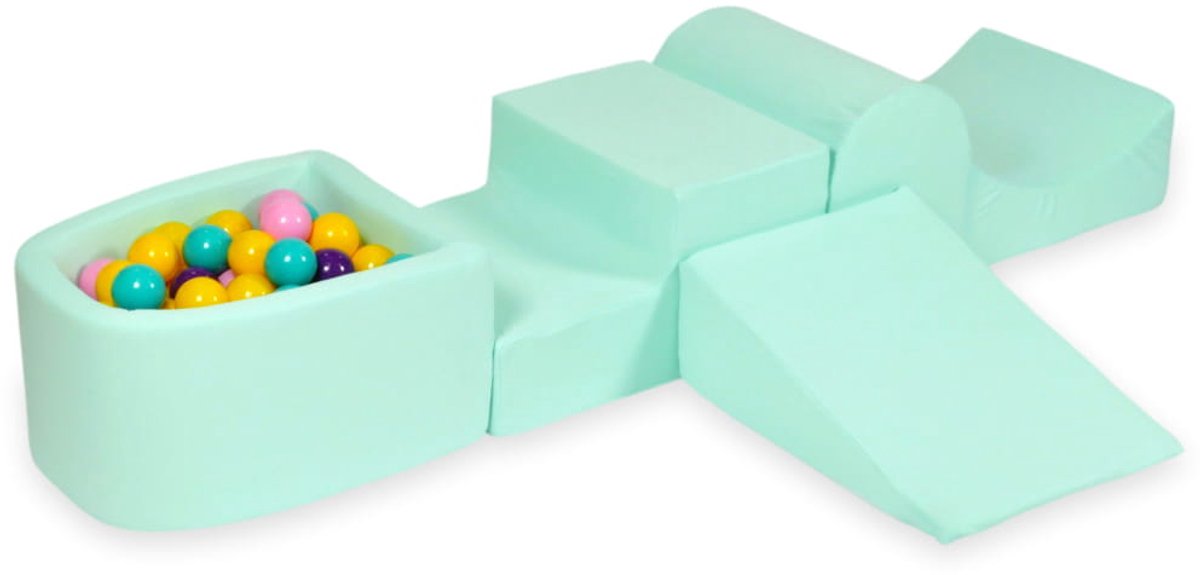 Foam speelset met heuvel en met microballenbad