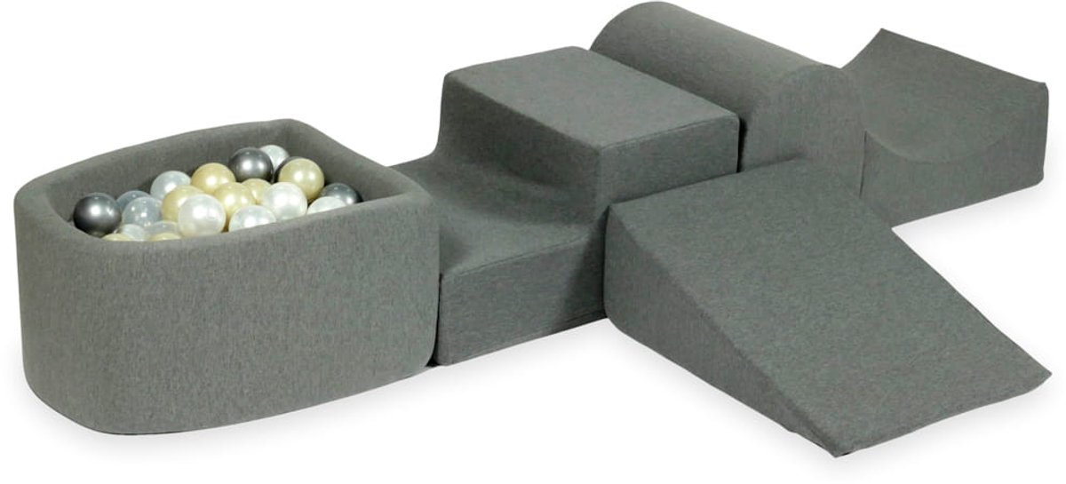 Foam speelset met heuvel en met microballenbad