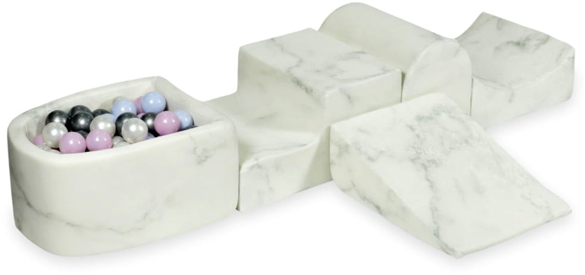 Foam speelset met heuvel en met microballenbad