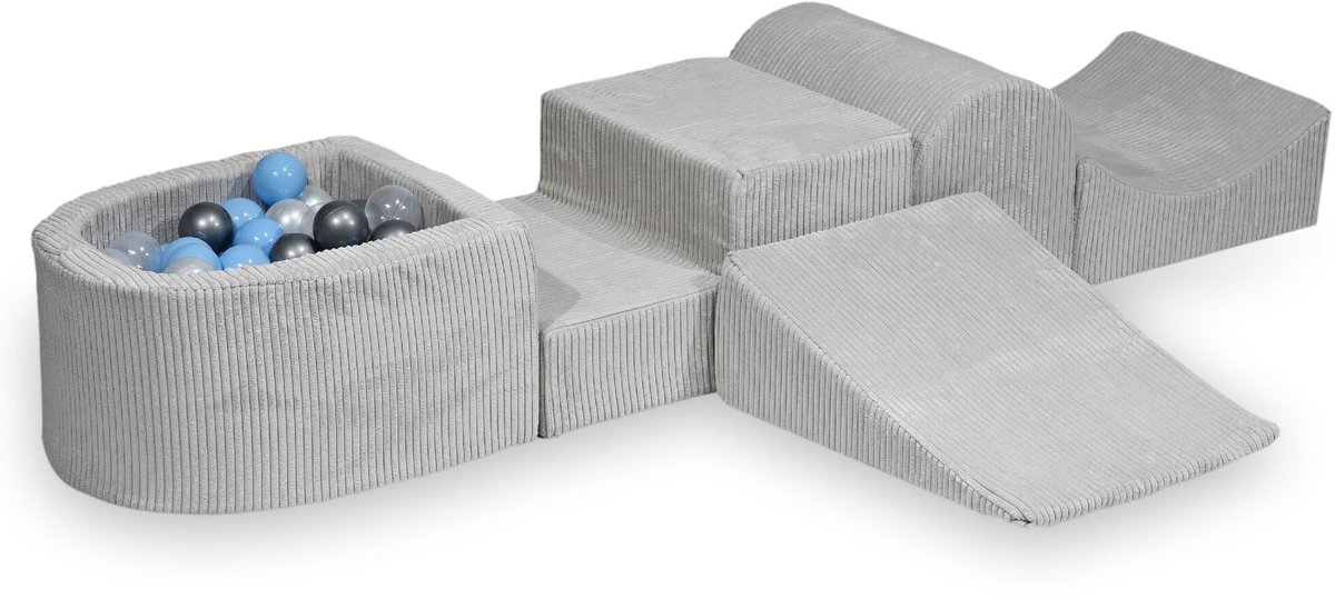 Foam speelset met heuvel en met microballenbad Corduroy