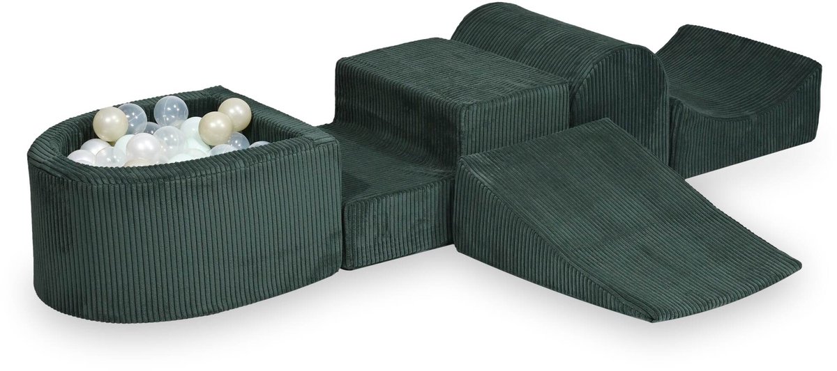 Foam speelset met heuvel en met microballenbad Corduroy