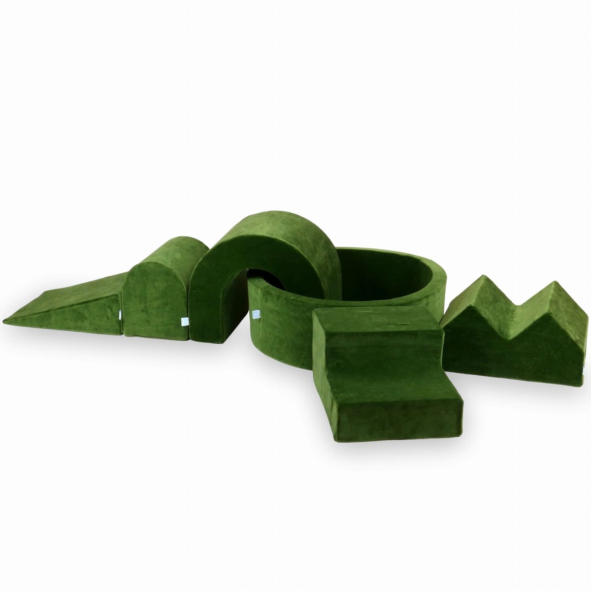 Foam speelset met rond ballenbad + 5 elementen