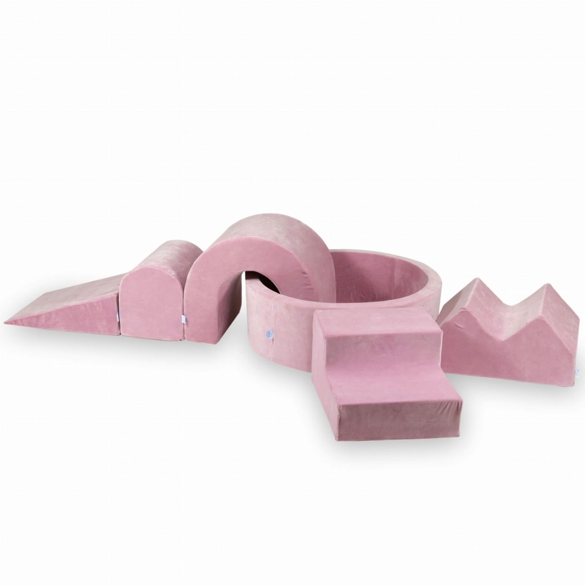 Foam speelset met rond ballenbad + 5 elementen