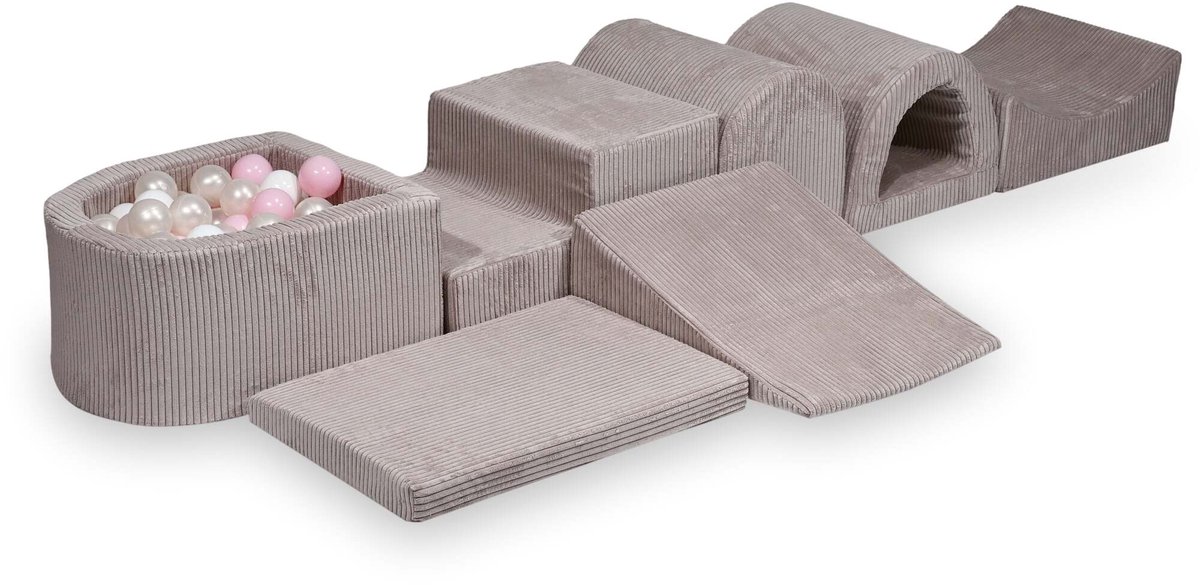 Grootste schuimspeelset met microballenbad Corduroy
