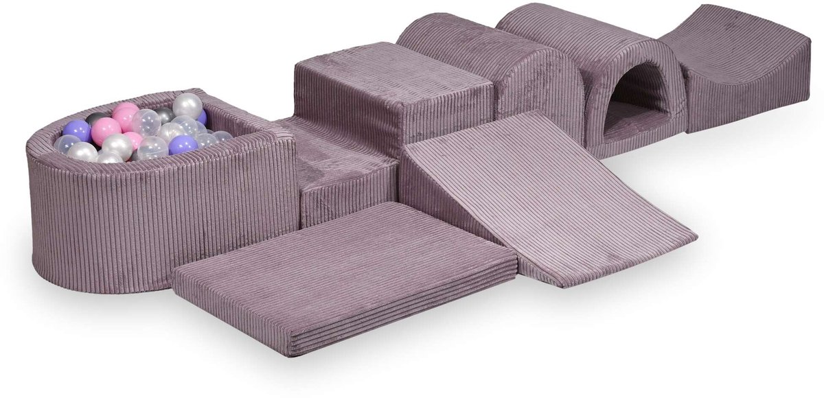 Grootste schuimspeelset met microballenbad Corduroy