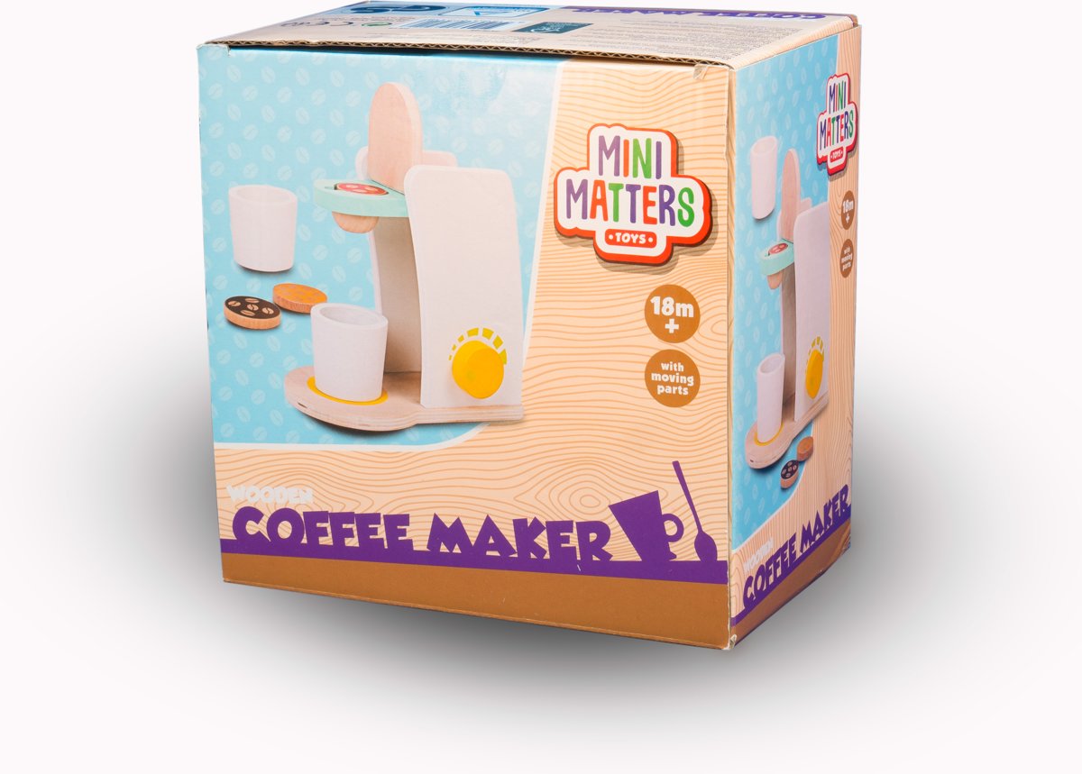 Mini Matters - Houten - Koffiezetapparaat - Coffee maker