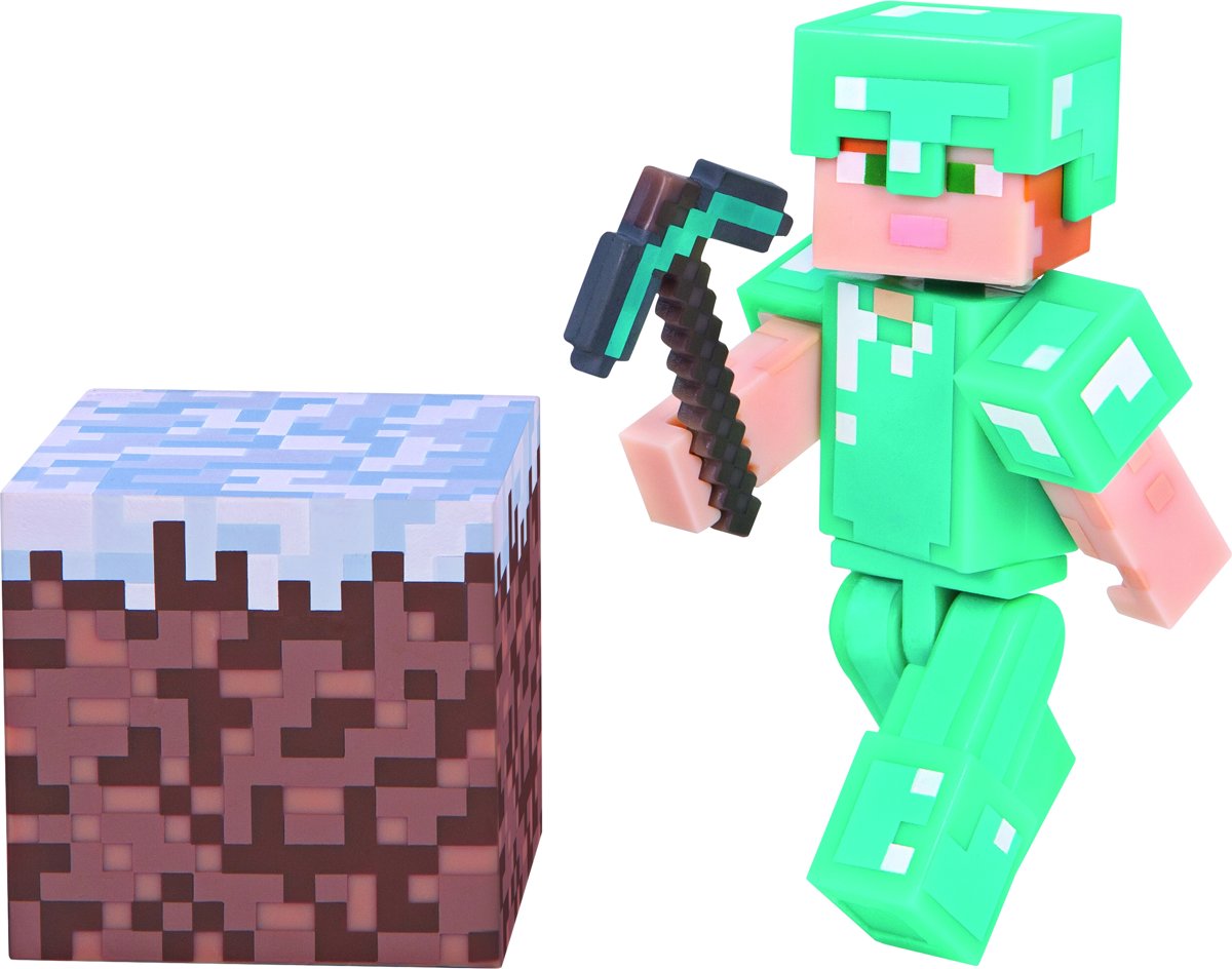 MINECRAFT Alex with Diamond Armor Pack Series 3 Wave 1 - Speelfiguur