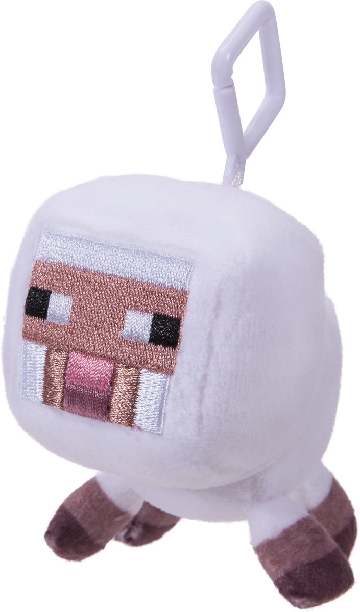 MINECRAFT Baby White Sheep Plush Clip Wave 1 - Knuffel