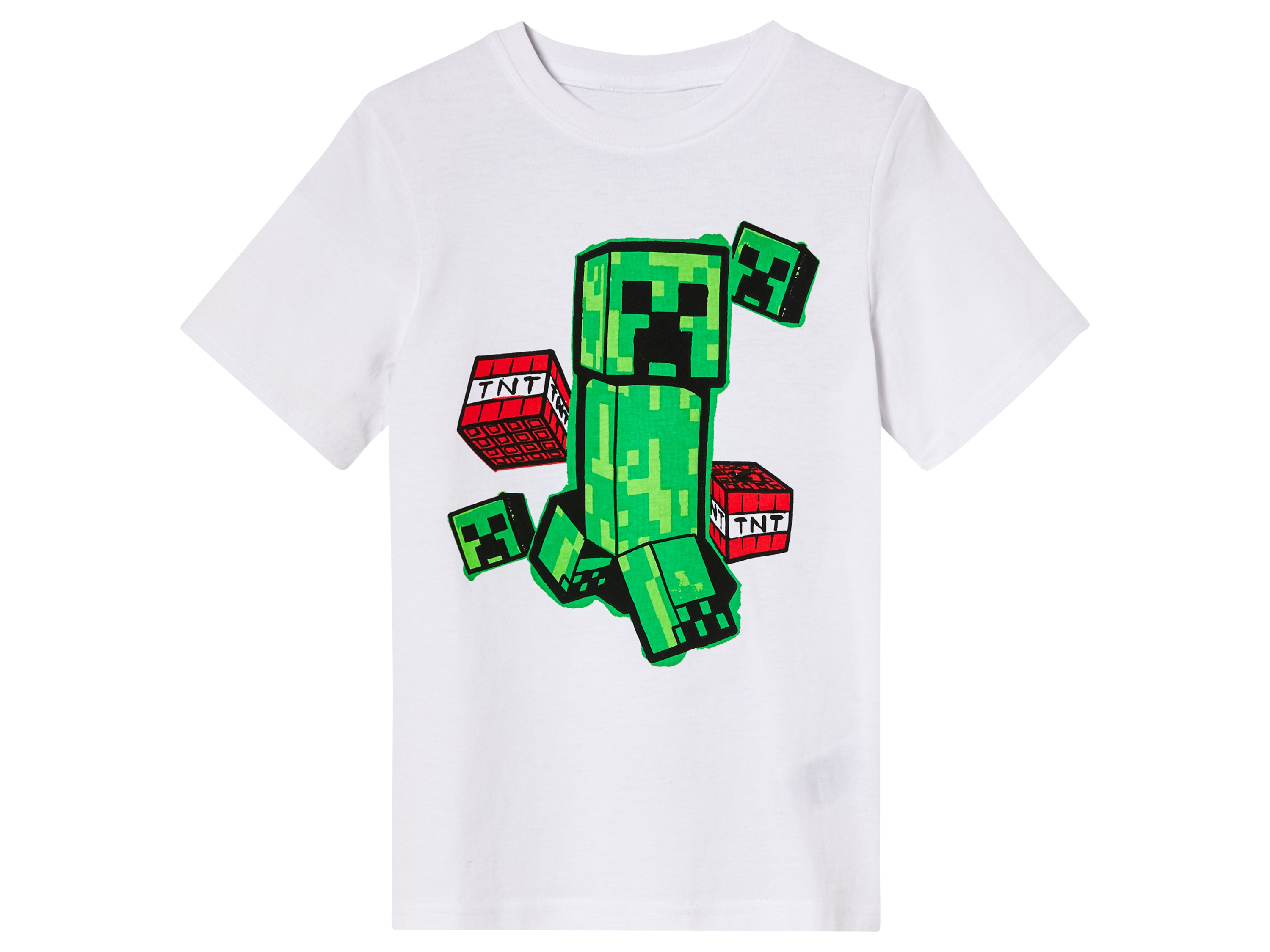 Minecraft Kinder-T-shirt (Wit, 110/116)