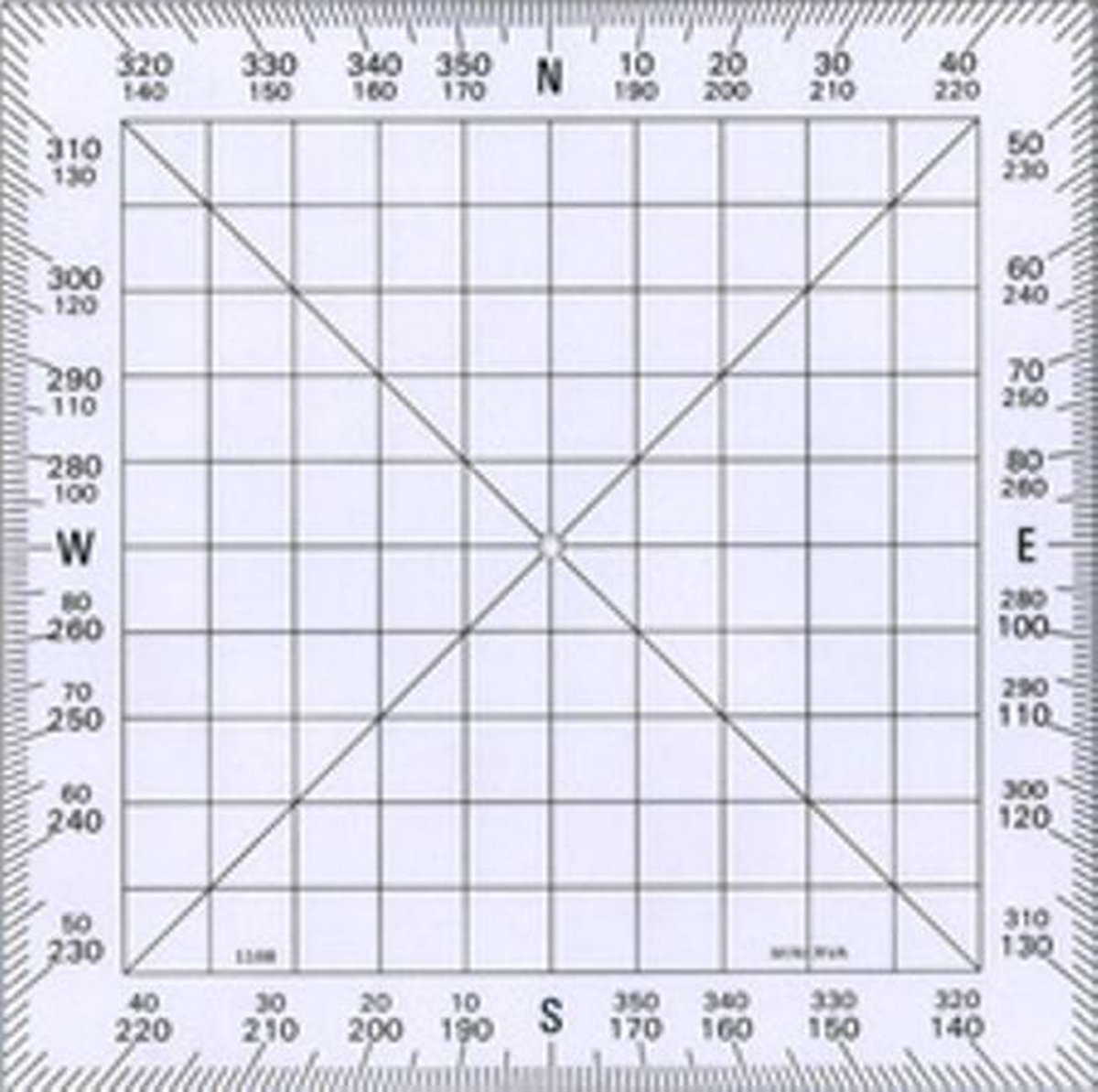   navigatie sjabloon 130 x 130 mm