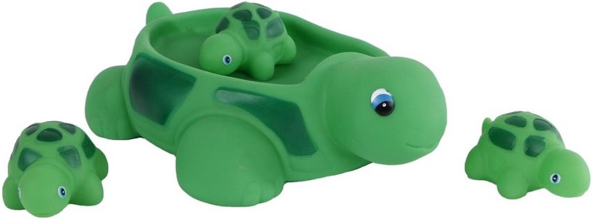   Badfiguren Schildpad Junior 21 Cm Groen 4-delig