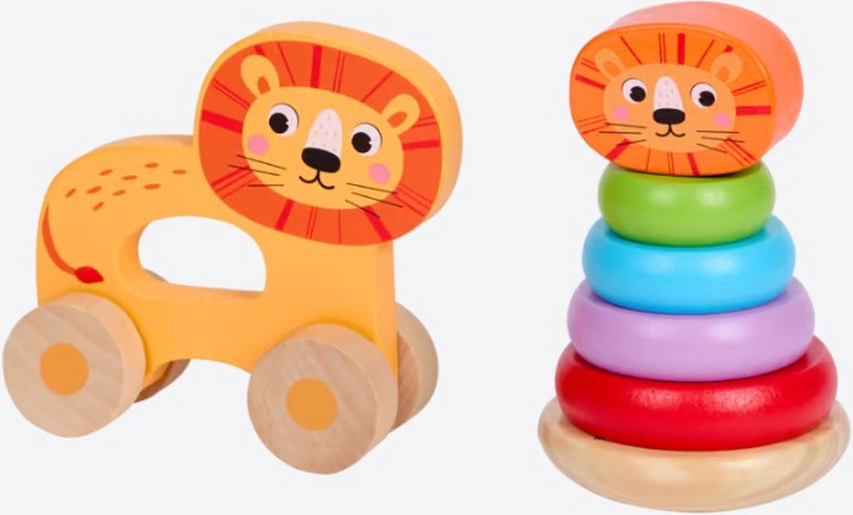   Houten Stapeltoren Leeuw