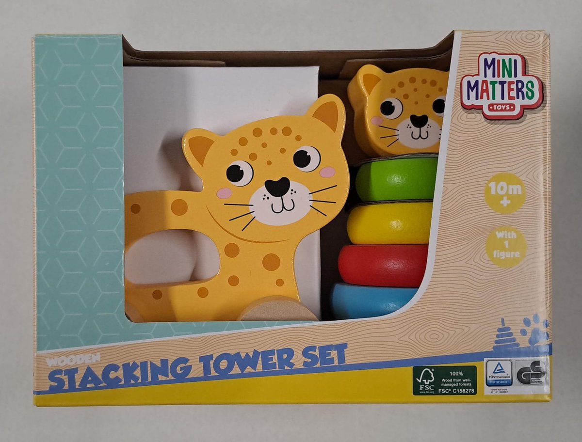   Houten Stapeltoren Tijger