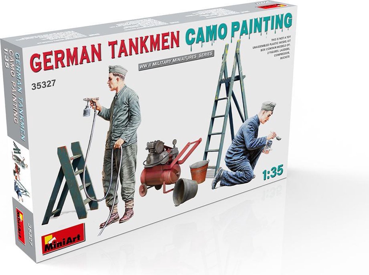 1:35 MINIART 35327 GERMAN TANKMEN CAMO PAINTING