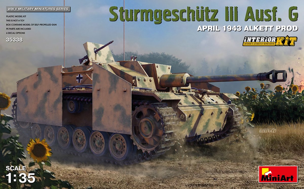 1:35 MiniArt 35338 STUG III Ausf.G April 1943 Alkett Prod. Plastic kit