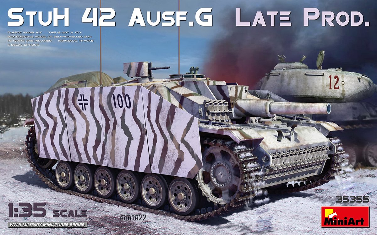 1:35 MiniArt 35355 StuH 42 Ausf. G Late Prod. Tank Plastic kit