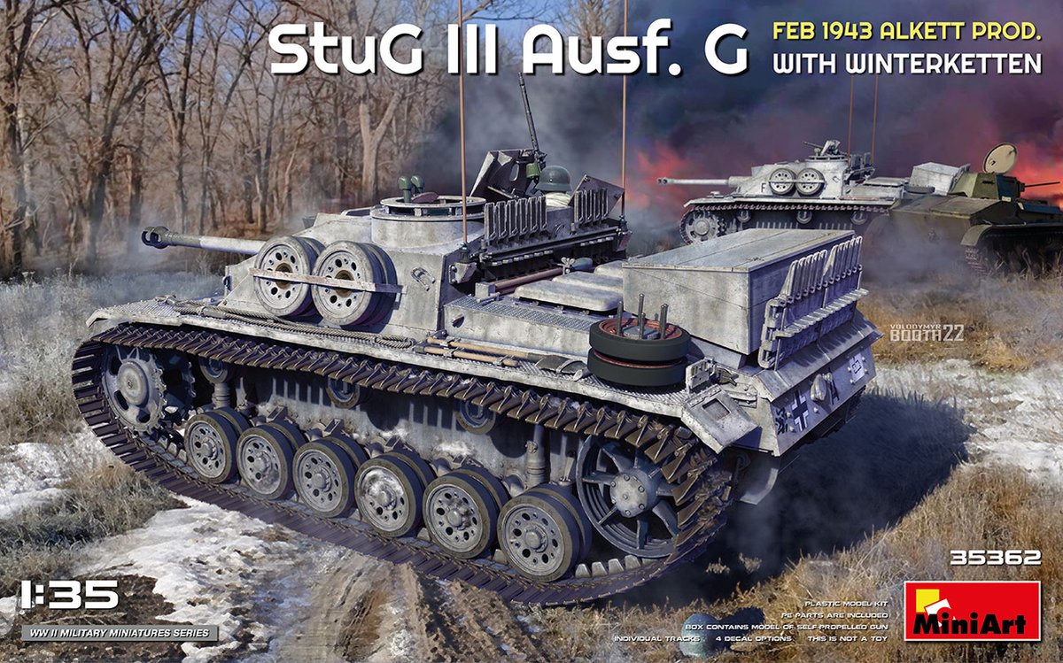 1:35 MiniArt 35362 Stug III Ausf. G 1943 Alkett w/Winterketten Plastic kit