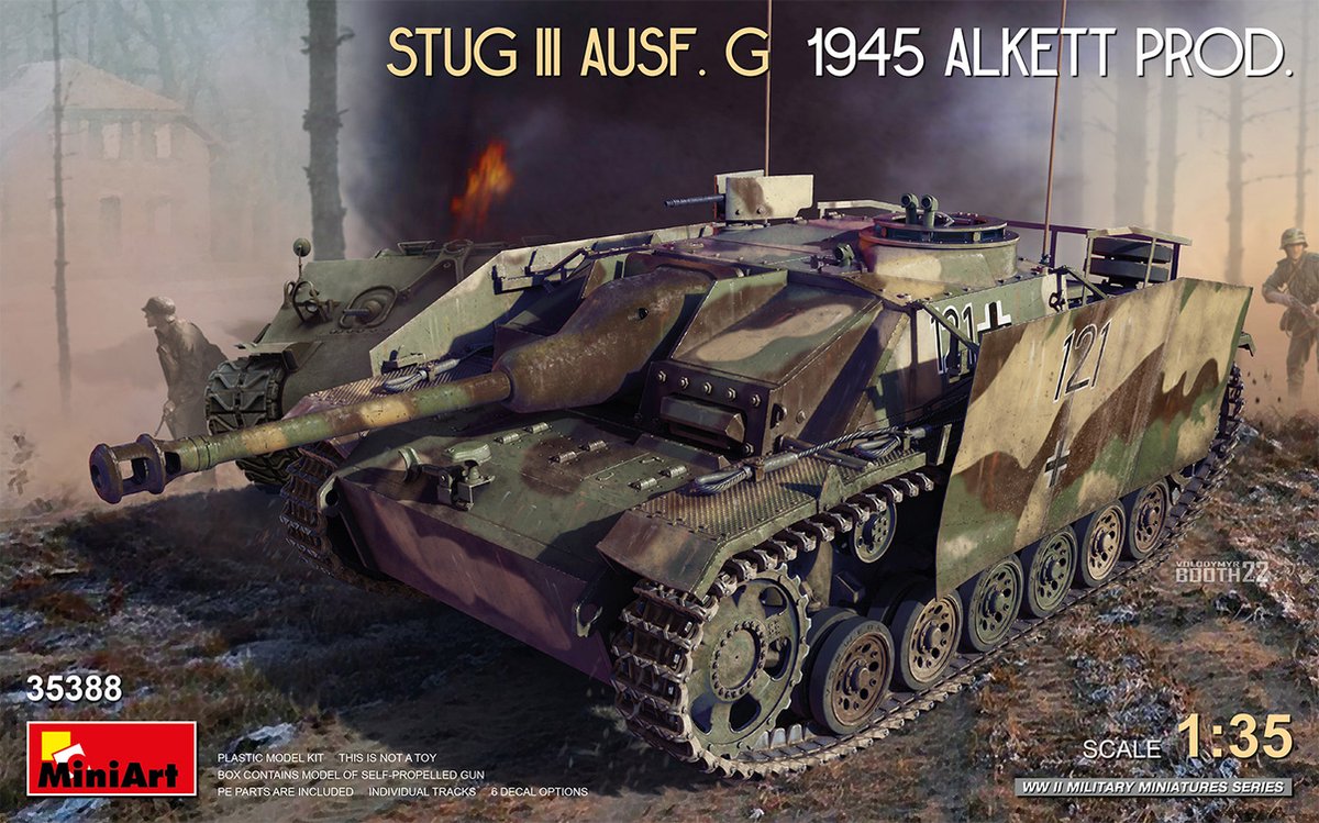 1:35 MiniArt 35388 StuG III Ausf. G 1945 - Alkett Prod. Plastic kit