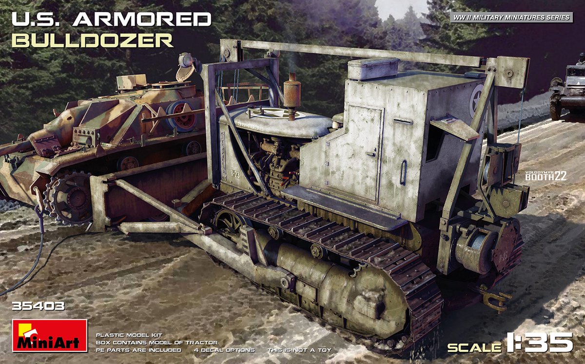 1:35 MiniArt 35403 U.S. Armoured Bulldozer Plastic kit