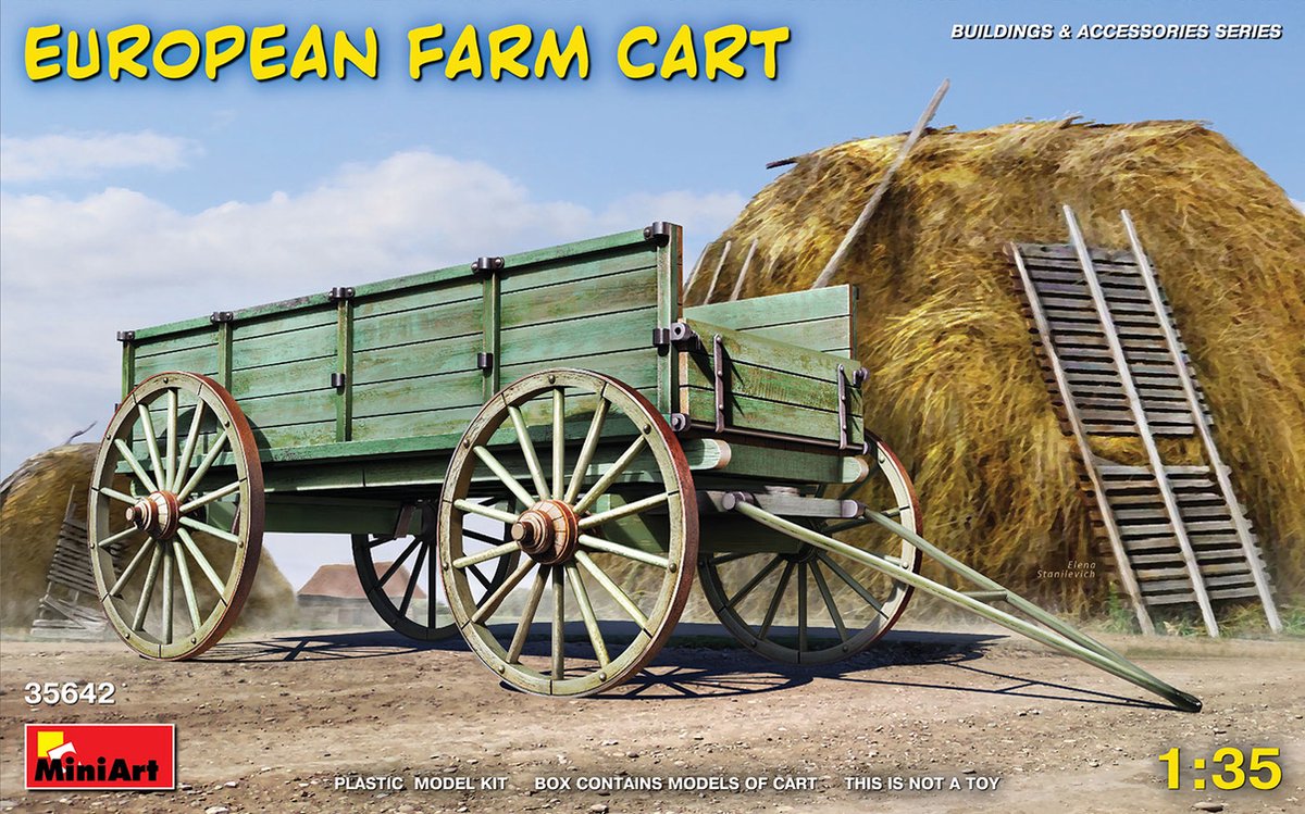 1:35 MiniArt 35642 European Farm Cart Plastic kit