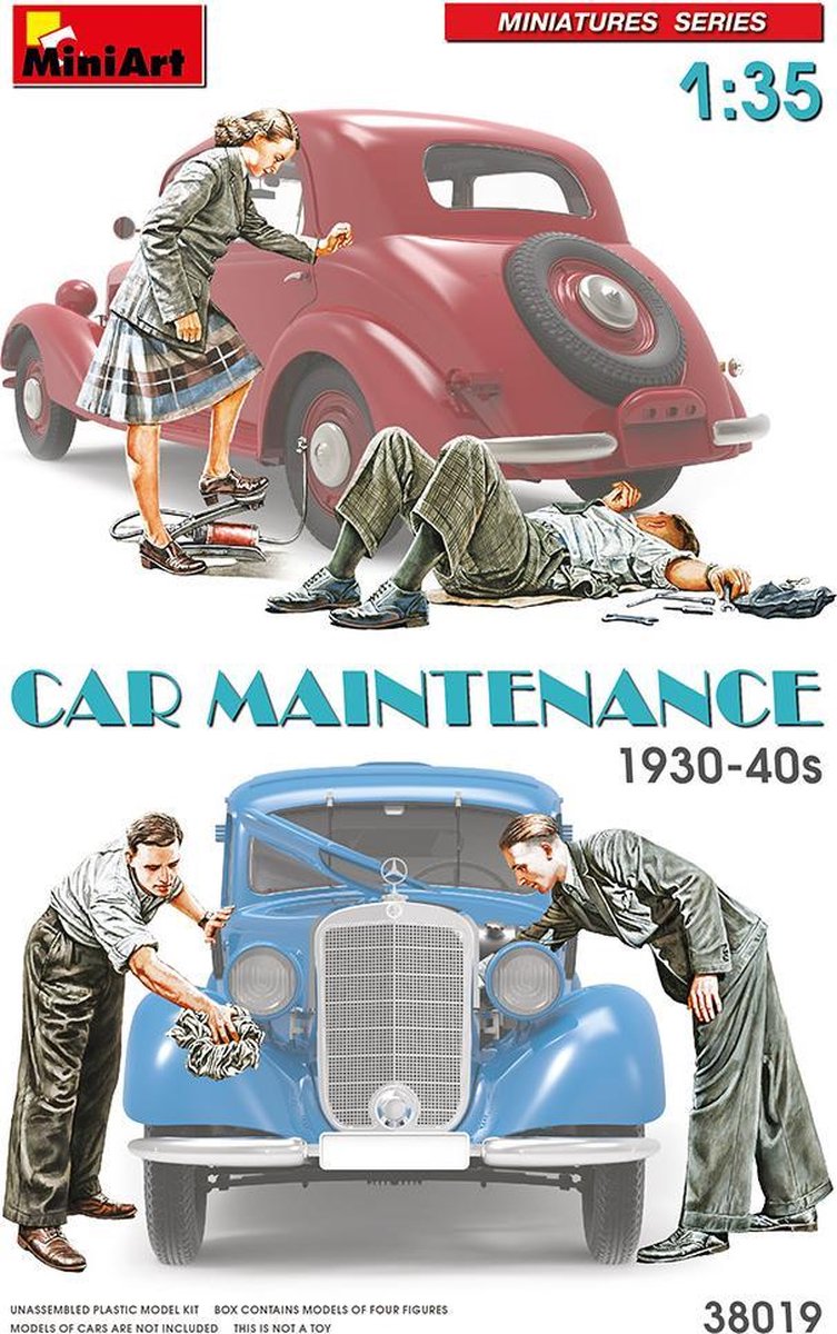 CAR MAINTENANCE 1930-40S 1:35 MINIART MODELBOUWKIT