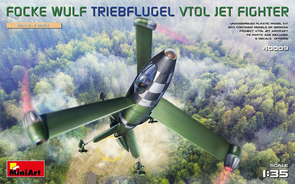 FOCKE-WULF TRIEBFLUGEL (VTOL) JET FIGHTER 1:35 (6/20) *