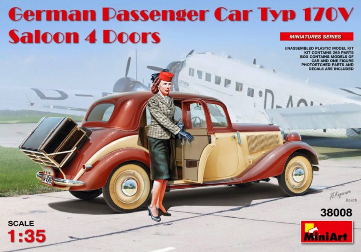 MINI-ART 1:35 German Passenger Car Typ 170V.Saloon 4 D