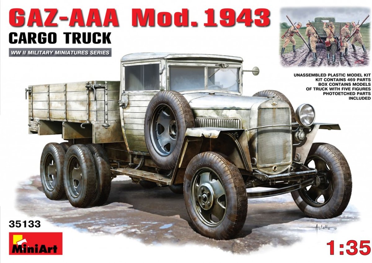 MINIART GAZ-AAA Model 1943 Soviet Cargo Truck