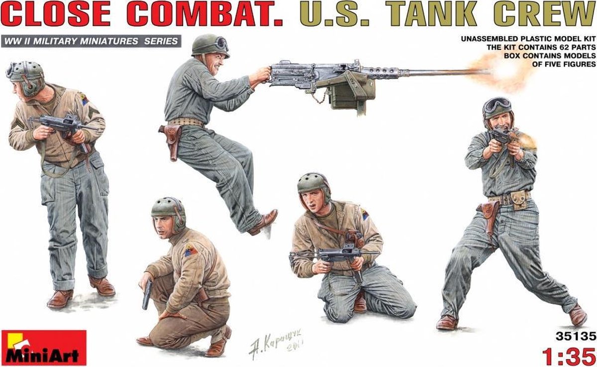 MiniArt Close Combat. U.S. Tank Crew + Tamiya lijm