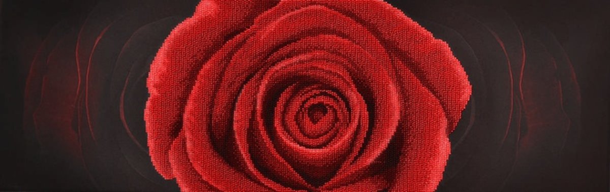 MiniArt Crafts Red Rose. 63 x 20 cm.