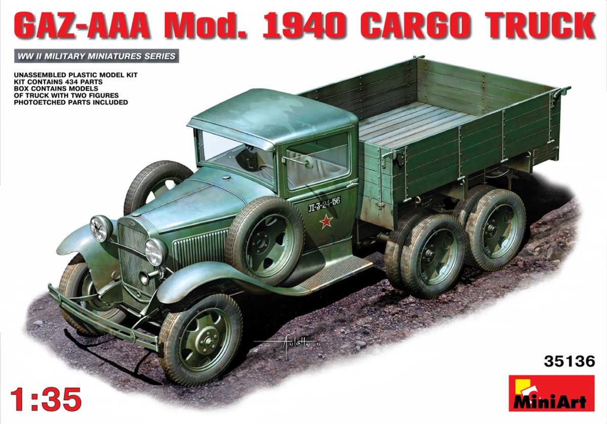 MiniArt GAZ-AAA Mod. 1940 Soviet Cargo Truck