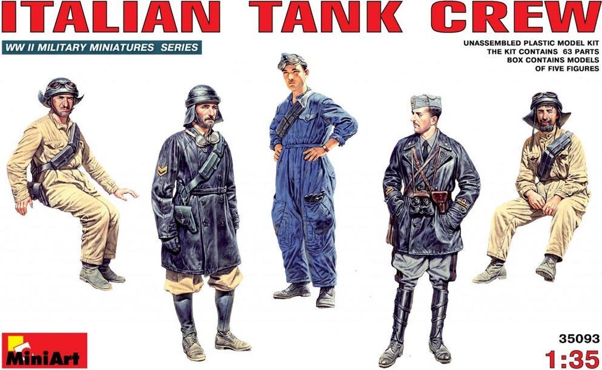 MiniArt Italian Tank Crew + Tamiya lijm