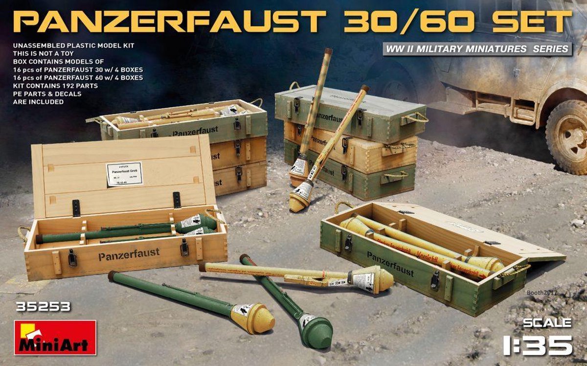 MiniArt Panzerfaust 30/60 Set + Tamiya lijm