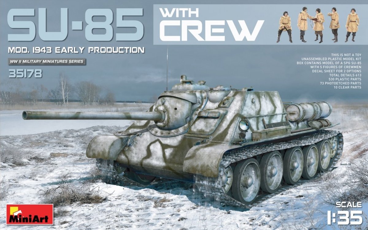 MiniArt SU-85 Soviet SPG Mod.1943 w/Crew Early Production