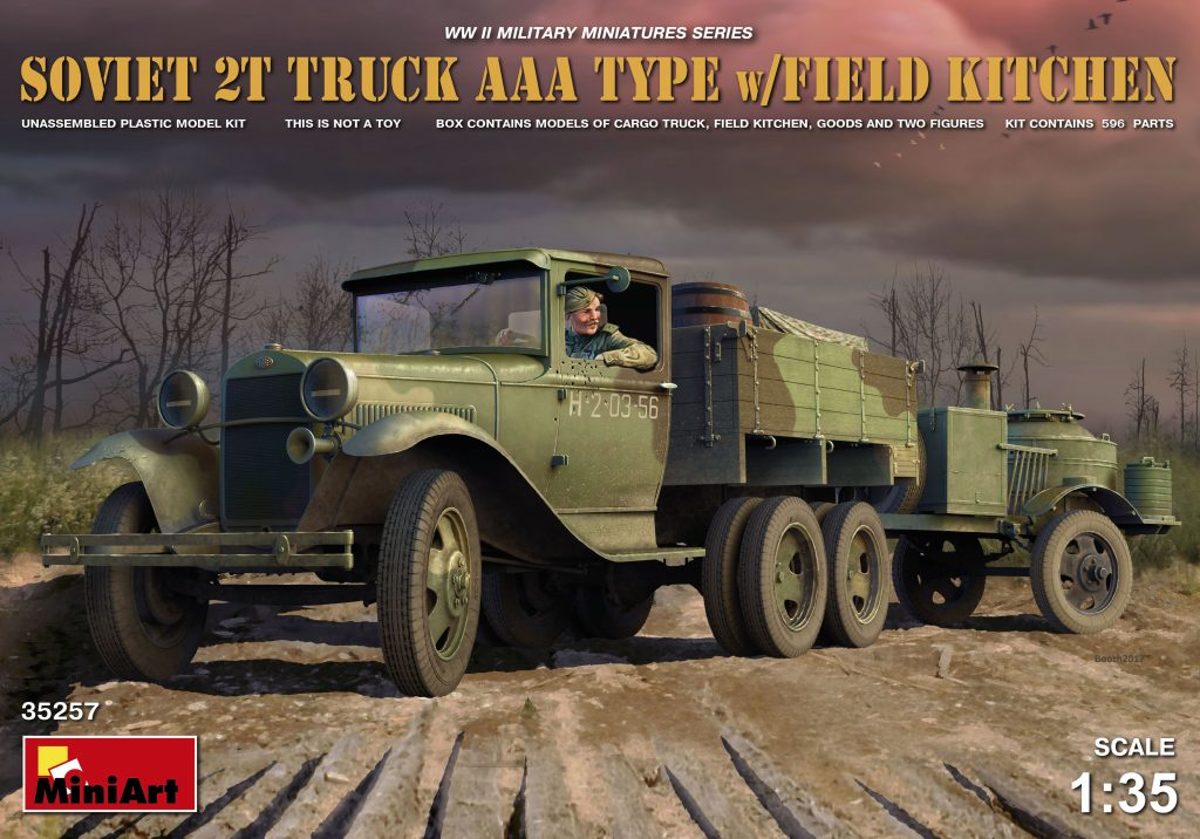 MiniArt Soviet 2T Truck-AAA Type w/Field Kitchen