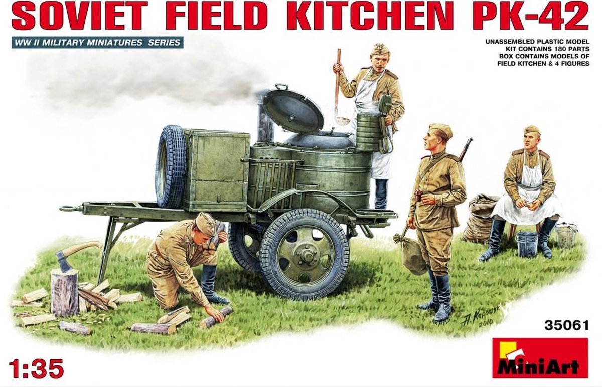 MiniArt Soviet Field Kitchen PK-42 + Tamiya lijm