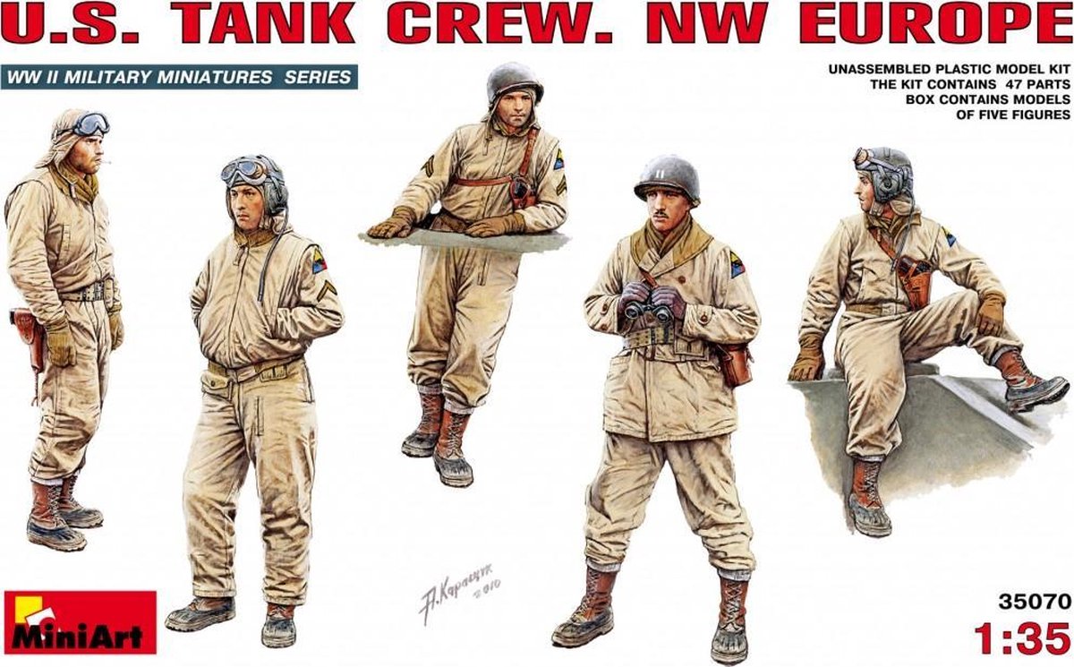 MiniArt U.S. Tank Crew. Nw Europe + Tamiya lijm