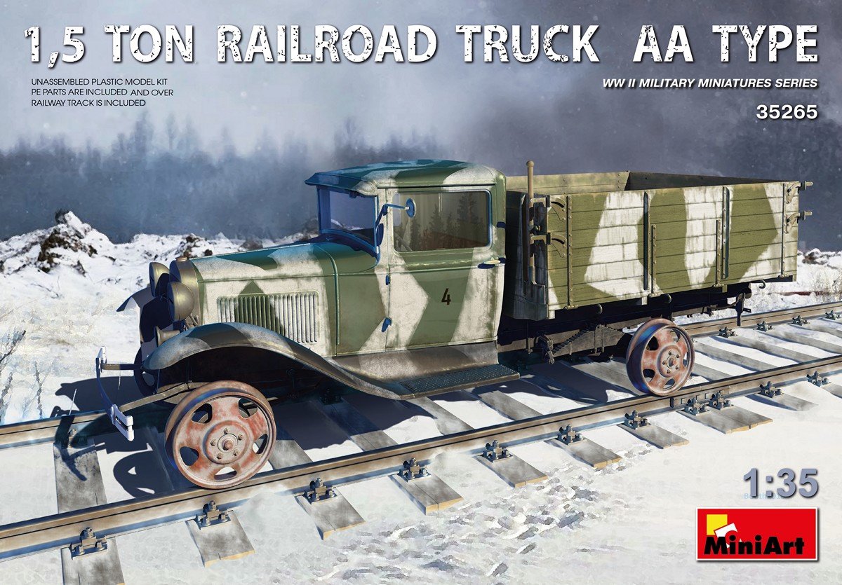 Miniart - 1,5 Ton Railroad Truck Aa Type (Min35265)