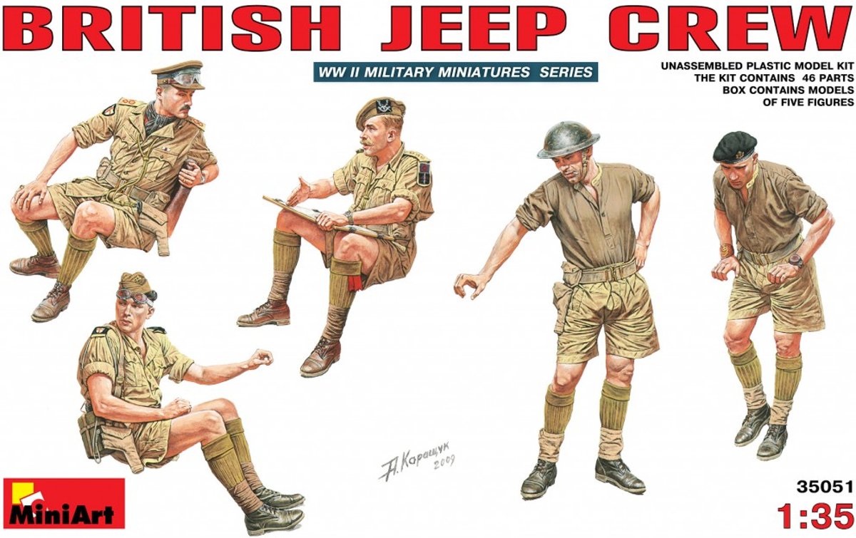 Miniart - British Jeep Crew. (Min35051)