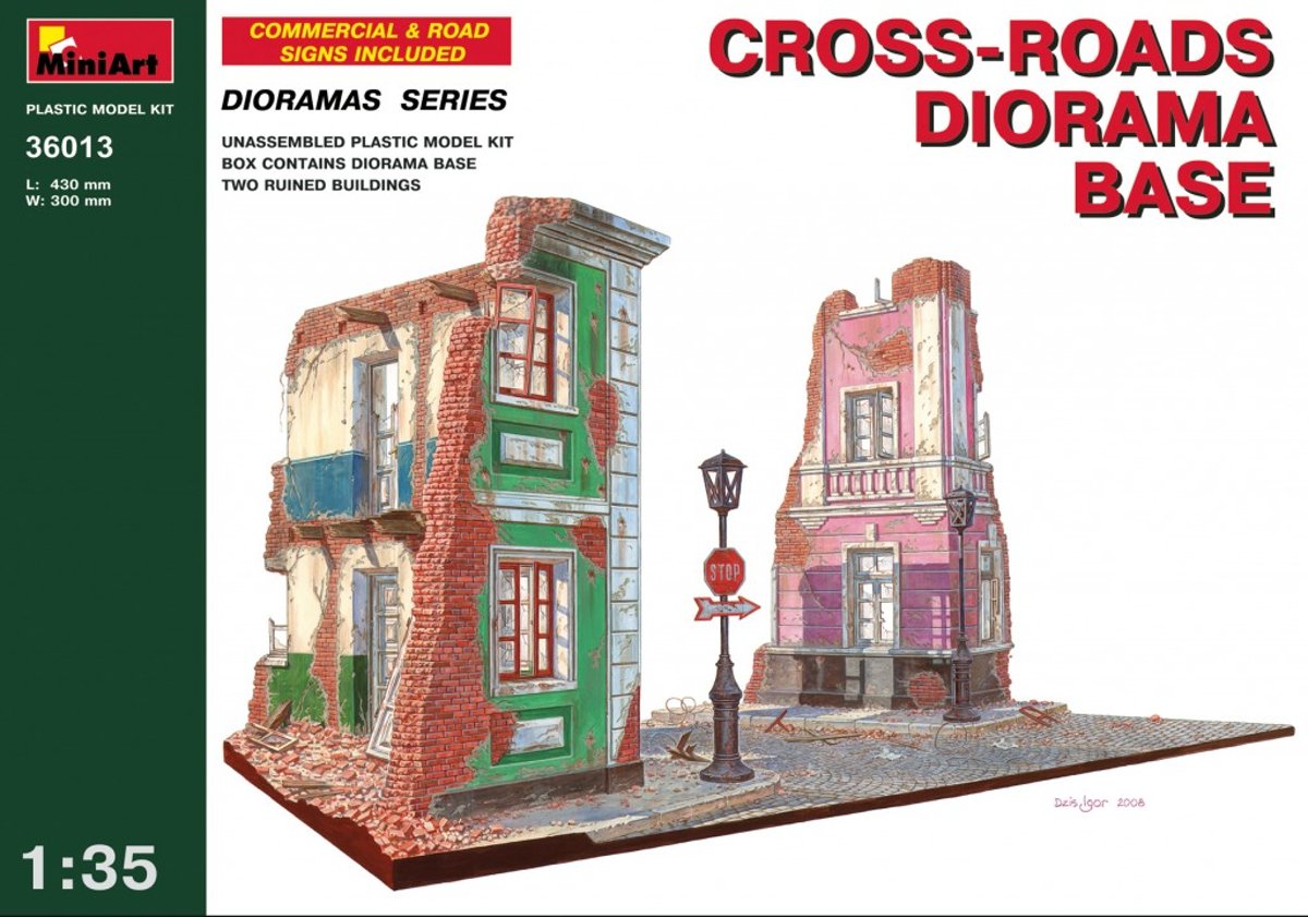 Miniart - Cross-roads Diorama Base (Min36013)