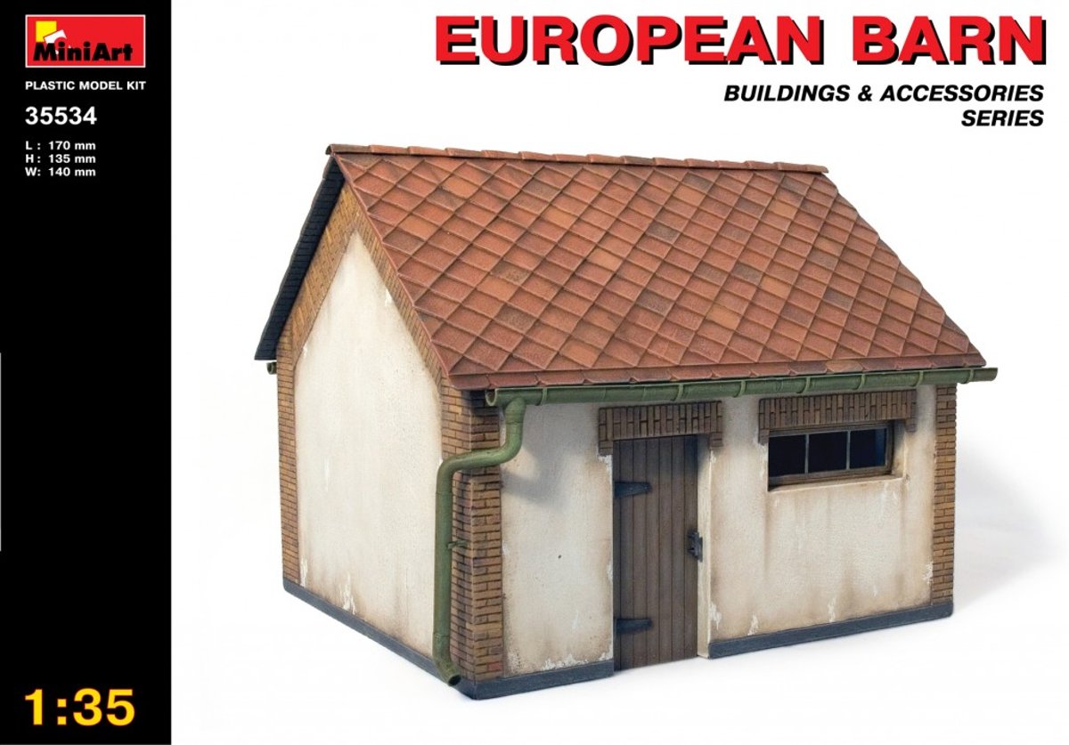 Miniart - European Barn (Min35534)