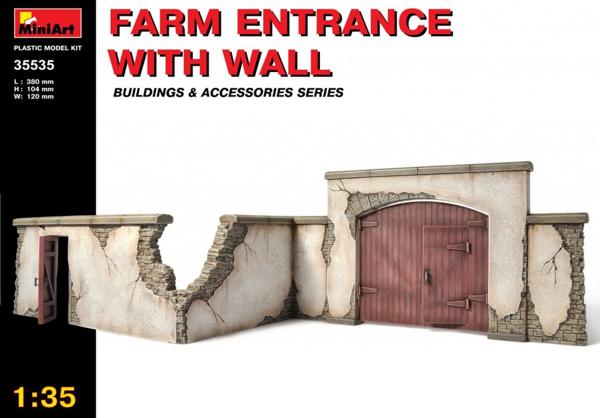 Miniart - Farm Entrance With Wall (Min35535)