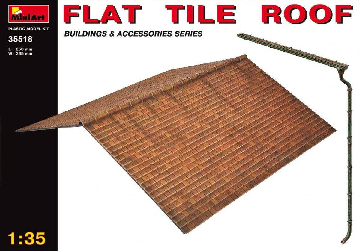 Miniart - Flat Tile  Roof (Min35518)